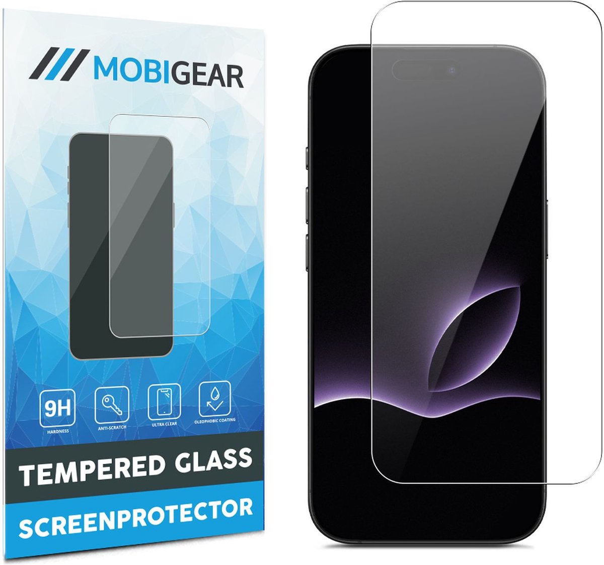 Mobigear Screenprotector geschikt voor Apple iPhone 17 Glazen | Mobigear Screenprotector - Case Friendly