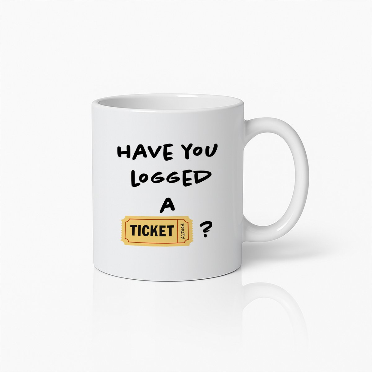 Heb Je Al Een Ticket Ingevoerd? Grappige IT Support 330ml Koffiemok