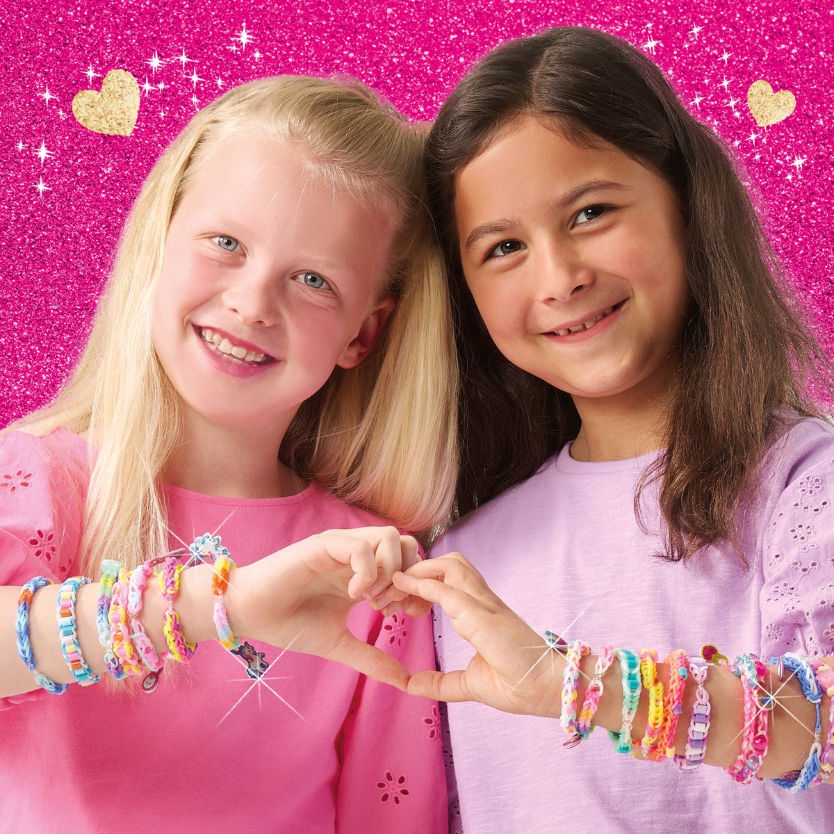SES Creative Unicorn Loom Bedelarmbandjes - 600 Elastiekjes - Voor Meisjes vanaf 6 Jaar - Armbandjes Maken - Schoencadeautjes Sinterklaas — cadeau in Hobby - foto 5