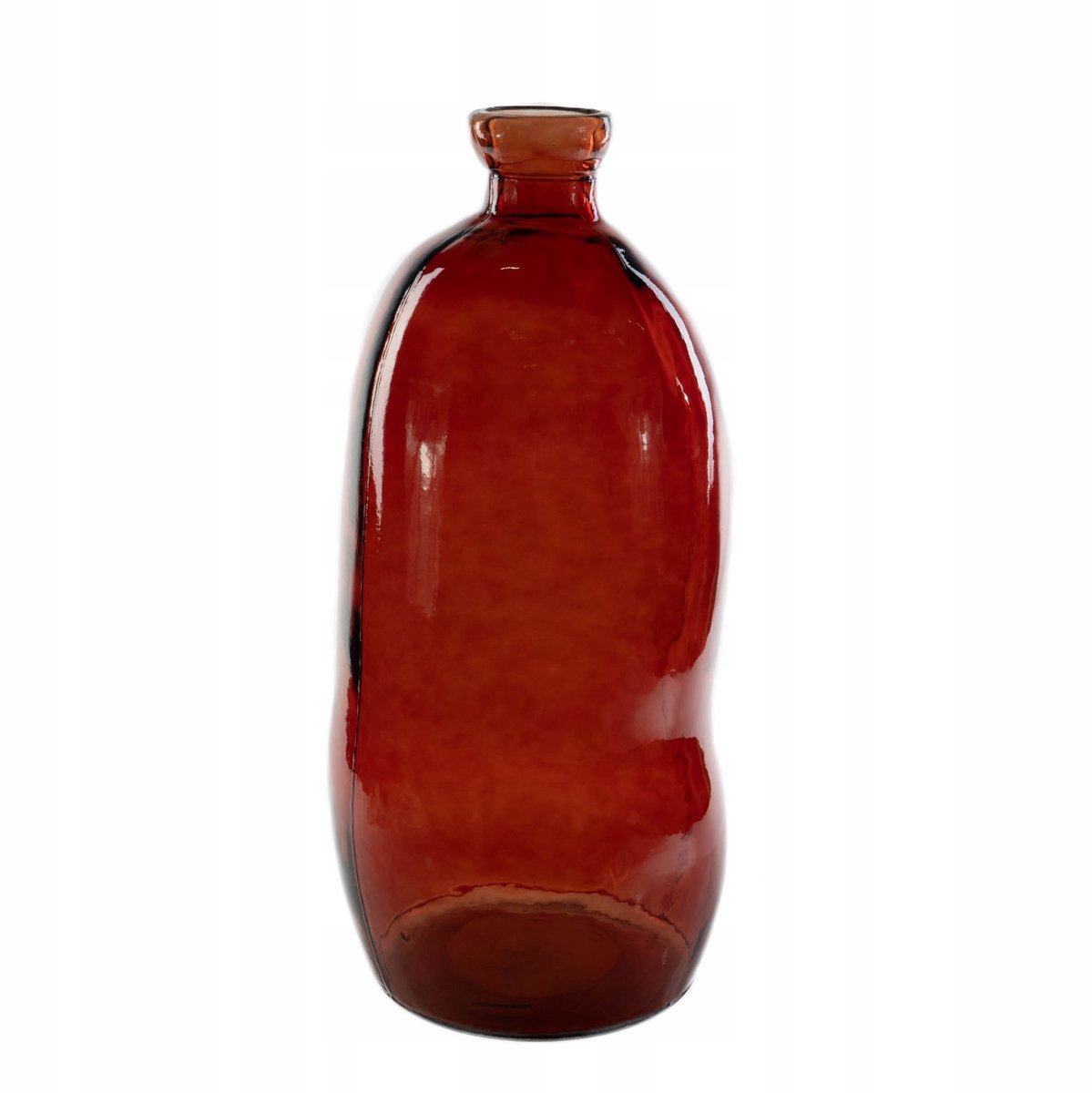 Grote Gerecyclede Glazen Vaas DAME JEANNE - 73 cm Hoog