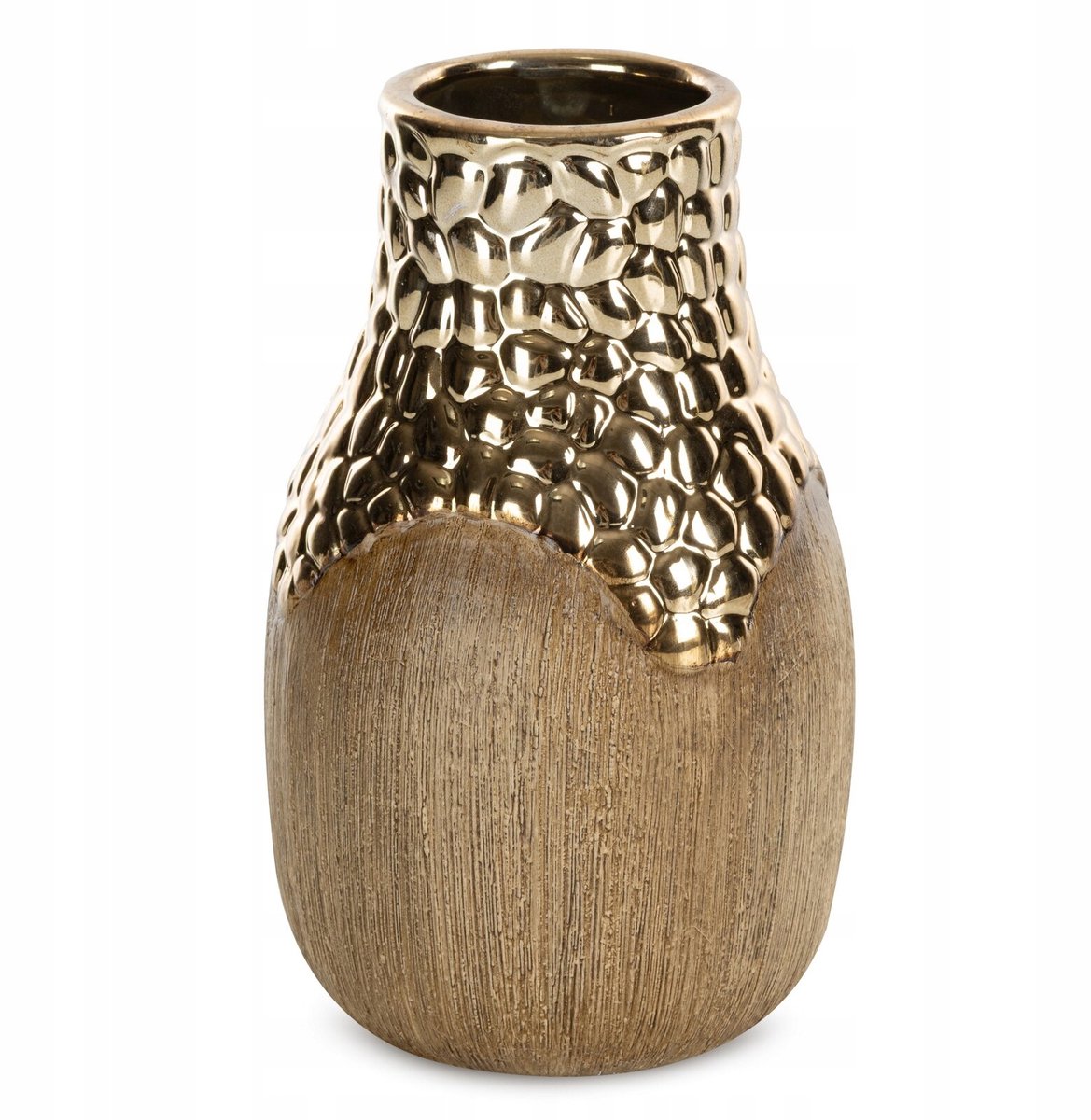 Decoratieve Vaas Nevia 15x15x23 cm Lichtbruin Keramiek