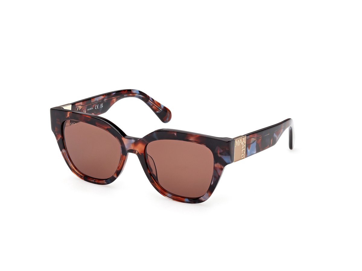 Max &co MO0138 Red havana 52/17/140 WOMAN Zonnebrillen