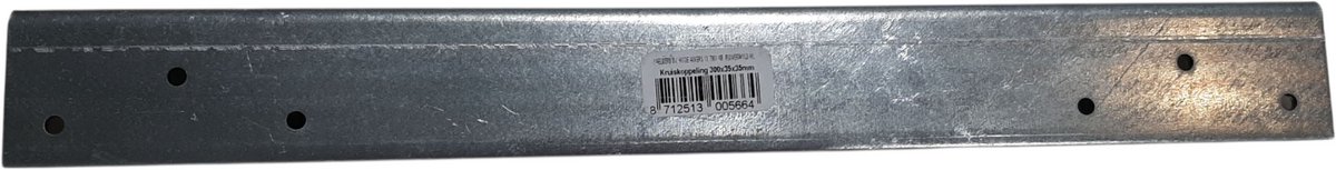Kruiskoppeling galvanis 300x30x30x2mm