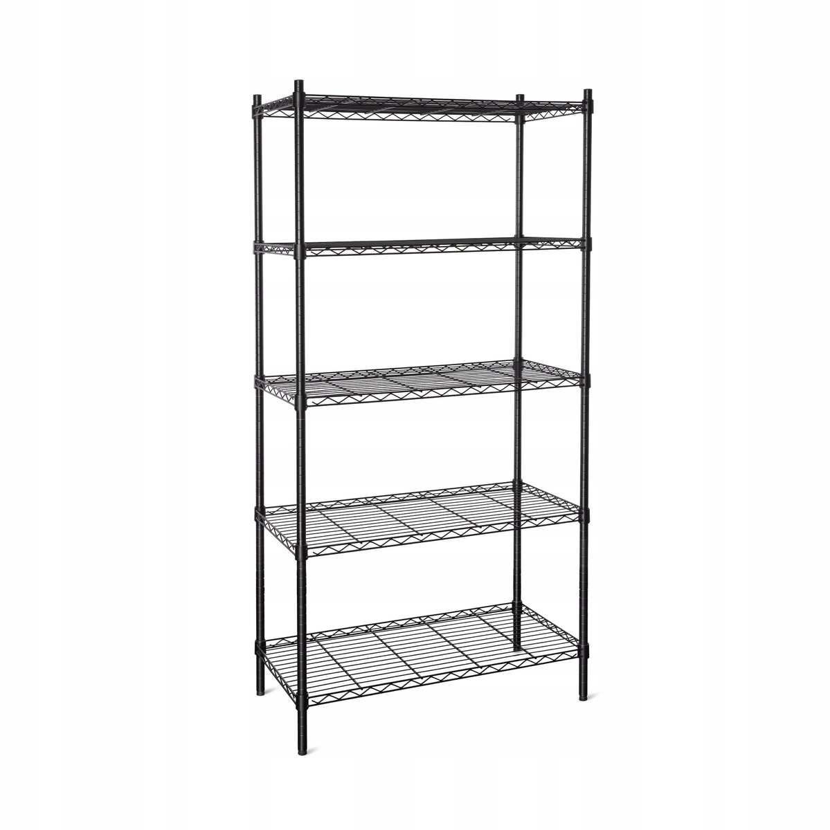 TECHNICA Magazijnstelling 5 Verstelbare Planken Zwart Staal 90x45x180cm