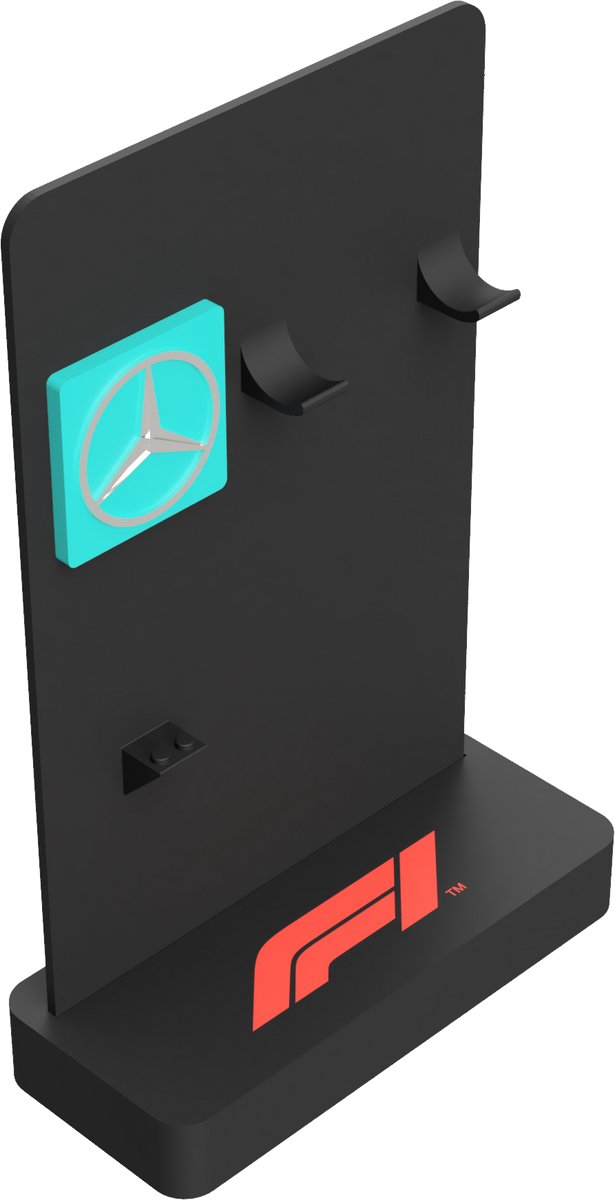 SmarThuis Display Stand – Geschikt voor LEGO® Speed Champions – Mercedes-AMG Petronas – Origineel Logo - Premium Design