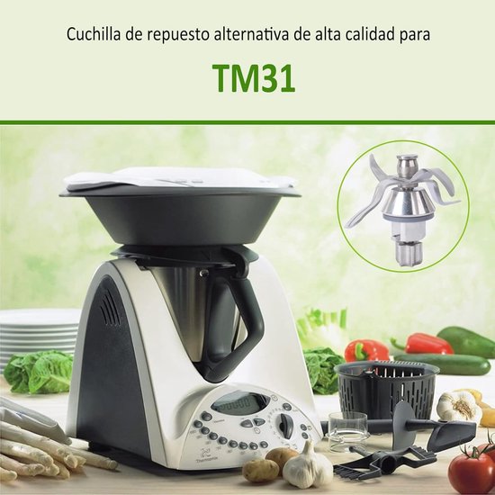Geschikt voor Thermomix TM31 keukenmachine messen, roestvrijstalen mengmessen van Merkloos — afbeelding 2