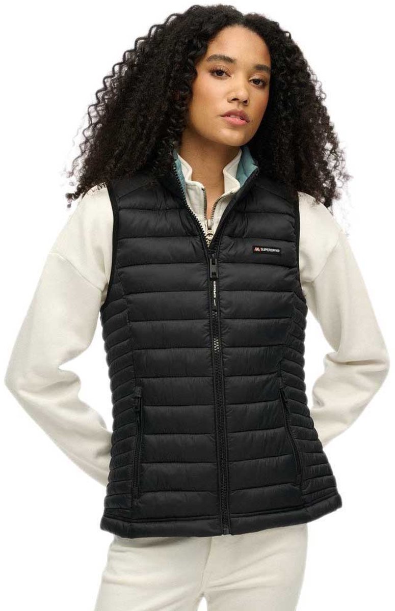 Superdry Fuji Lite Padded Vest 2XS Vrouw Zwart