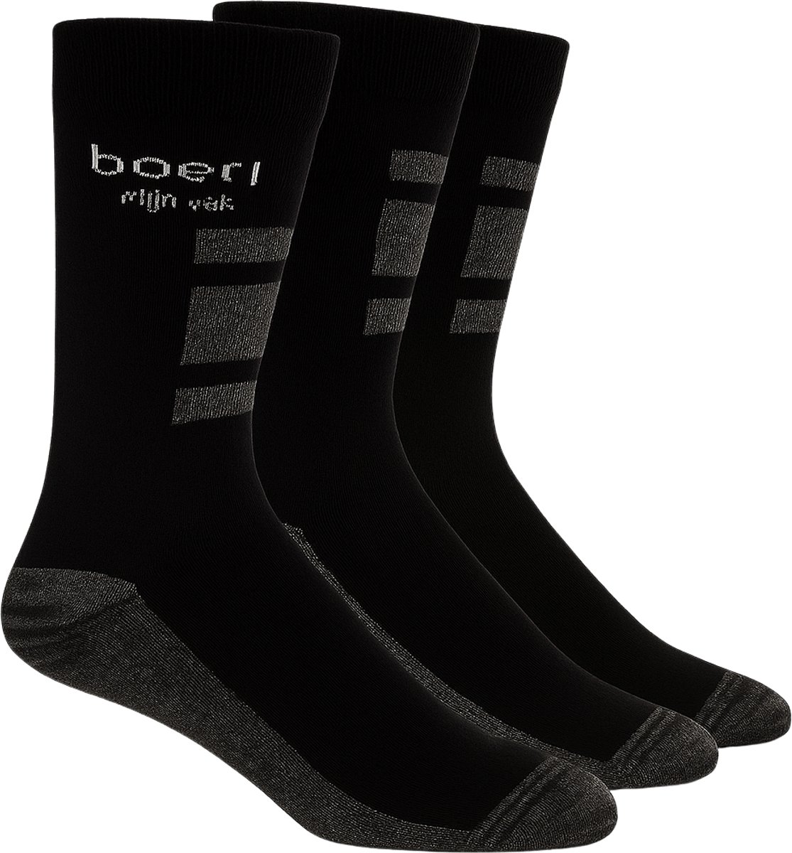 BOER! Mijn vak - Sokken - 3 PACK - Outdoor Thermo sokken - Thermische Zacht en Warme Outdoorsokken - Warme sokken - Zwart - Maat 39-42