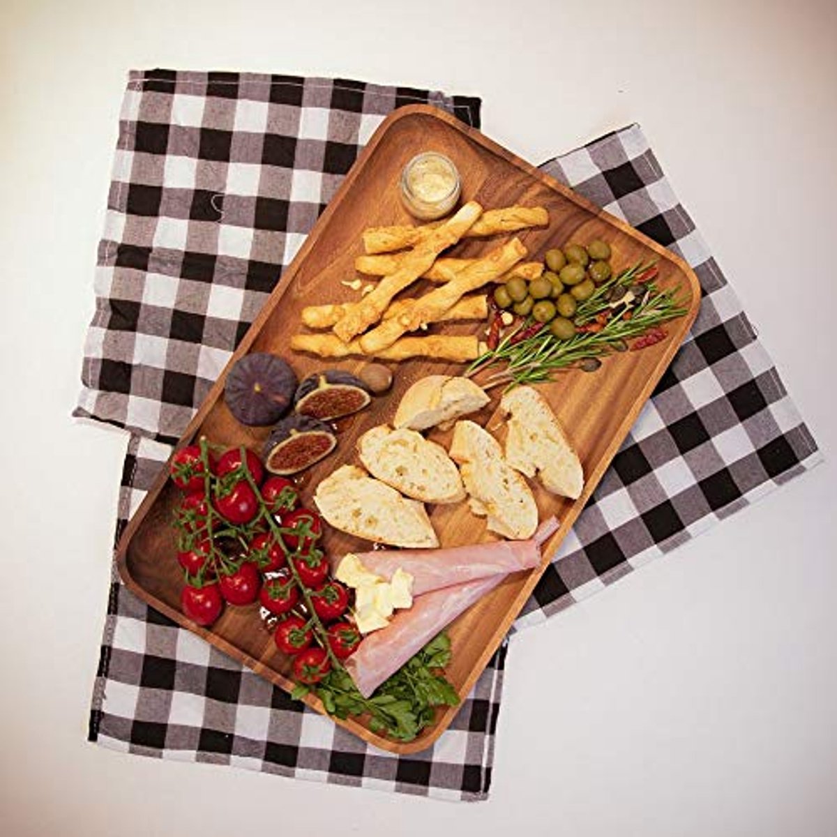 Snackplaat van Acaciahout voor in de Keuken - Duurzaam en Elegant