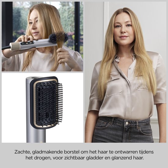BaByliss 4-in-1 Wet to Dry Air Wand AS6555E Föhn - Drogen / Stylen / Gladmaken / Volume - Limited Edition - High Speed Digitale Haardroger (123km/h) - 3 opzetstukken voor elke look - Verbergt losse haren - Föhnborstel