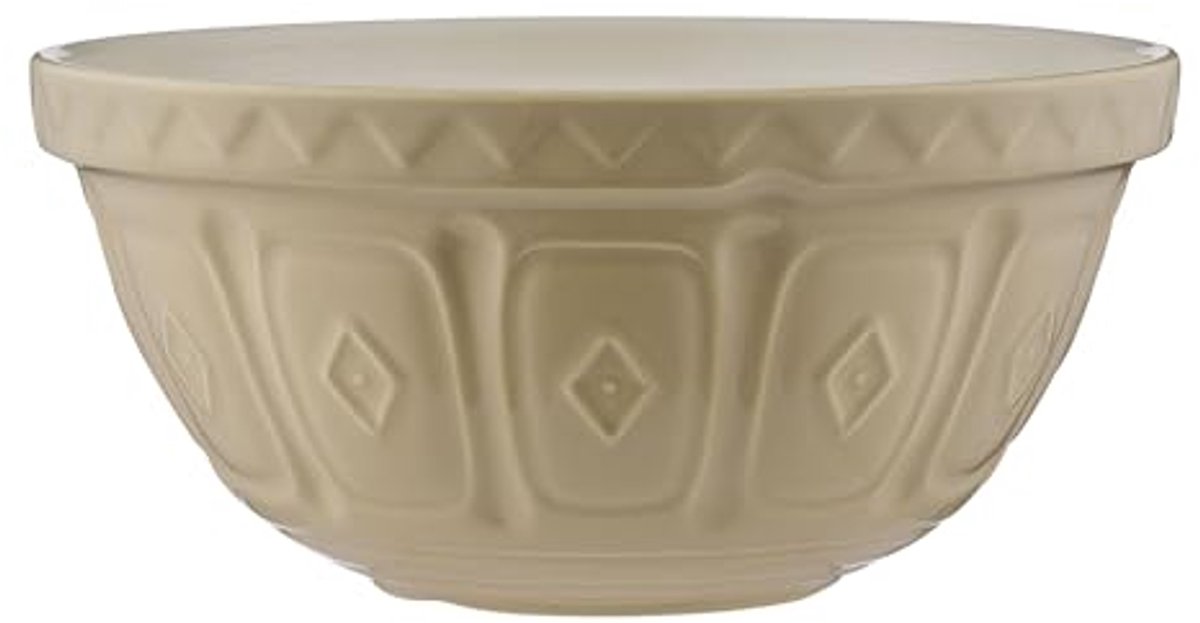 Mengkom Porselein 33 cm - Multi Kleuren, 6 Liter - Chipbestendig en Ergonomisch