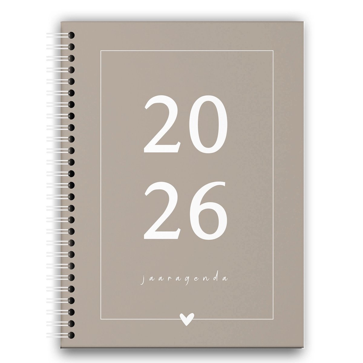 Fyllbooks Jaaragenda 2027 - Taupe