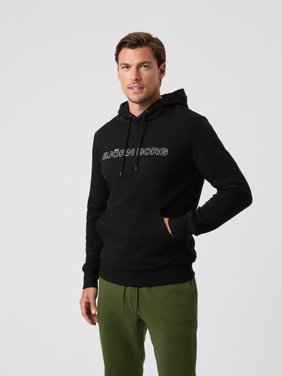 Sweat à capuche Björn Borg Essential 3 pour homme - Katoen - Zwart- Taille XXL