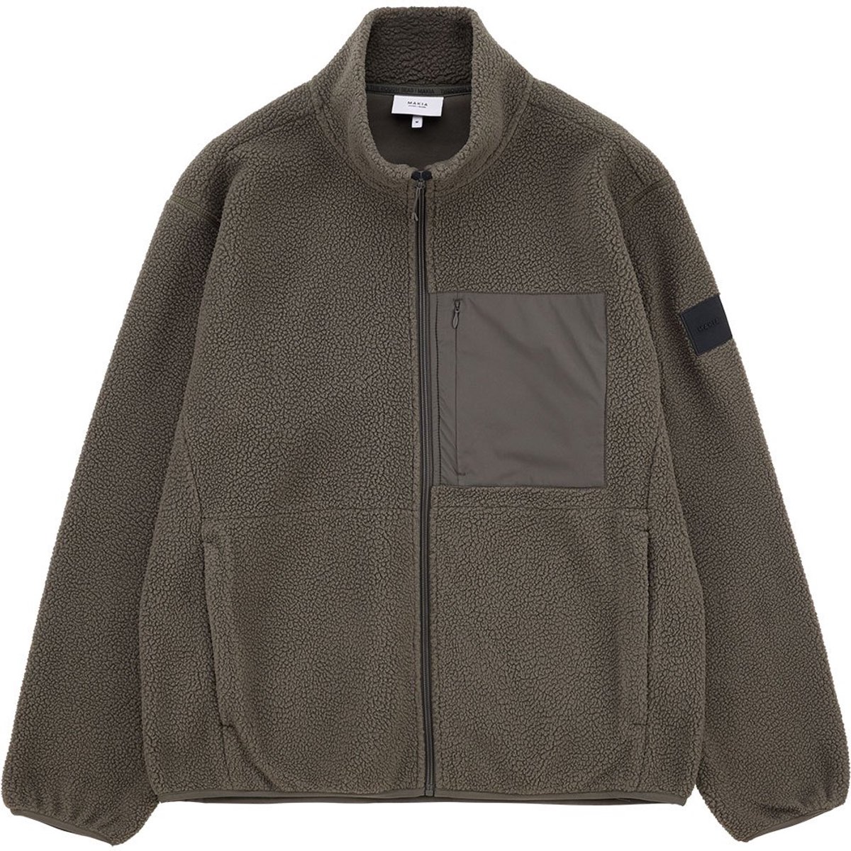 Makia Lampi Fleece Met Volledige Rits Man Olijf