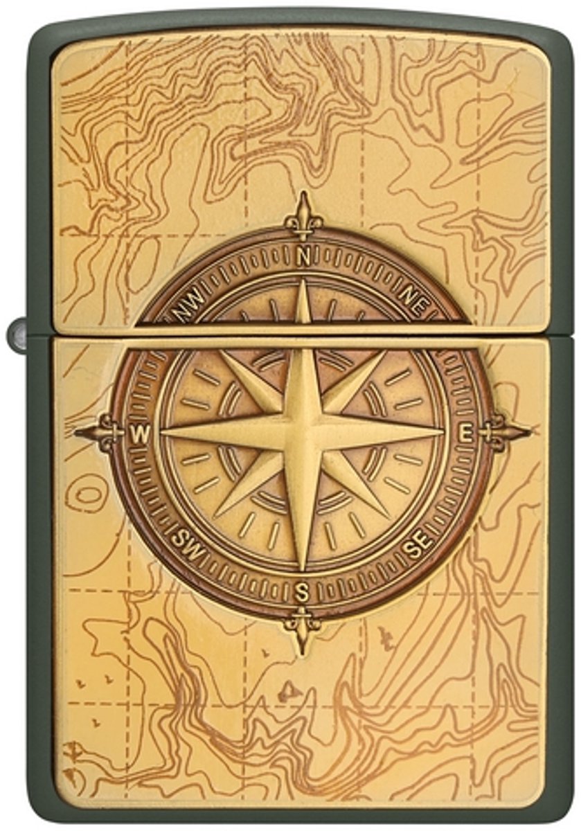 Zippo aansteker Topographic Compass