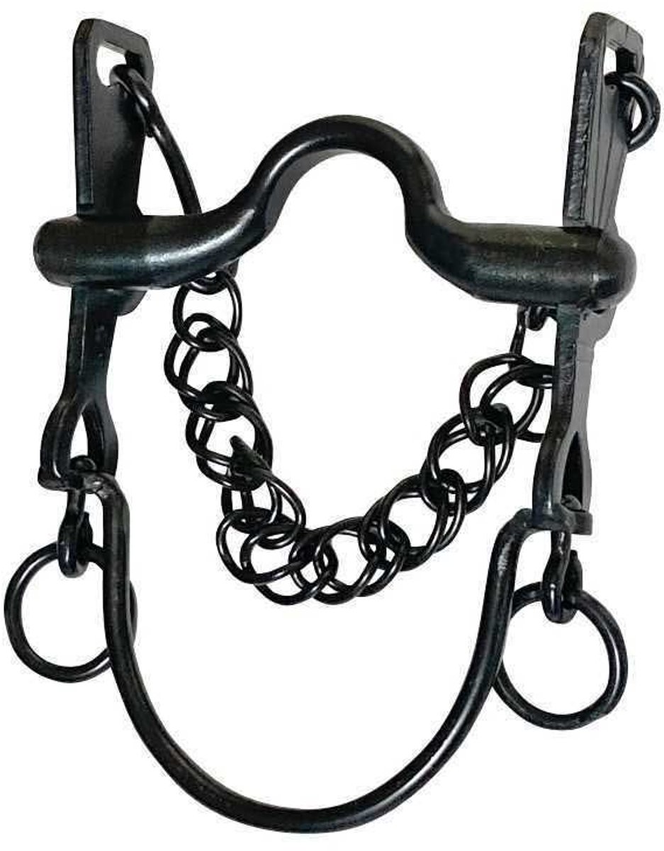 Marjoman Distribucion 5/8 Caldera Shank Geblauwd Cowboy Bit Zilver 12.5 cm