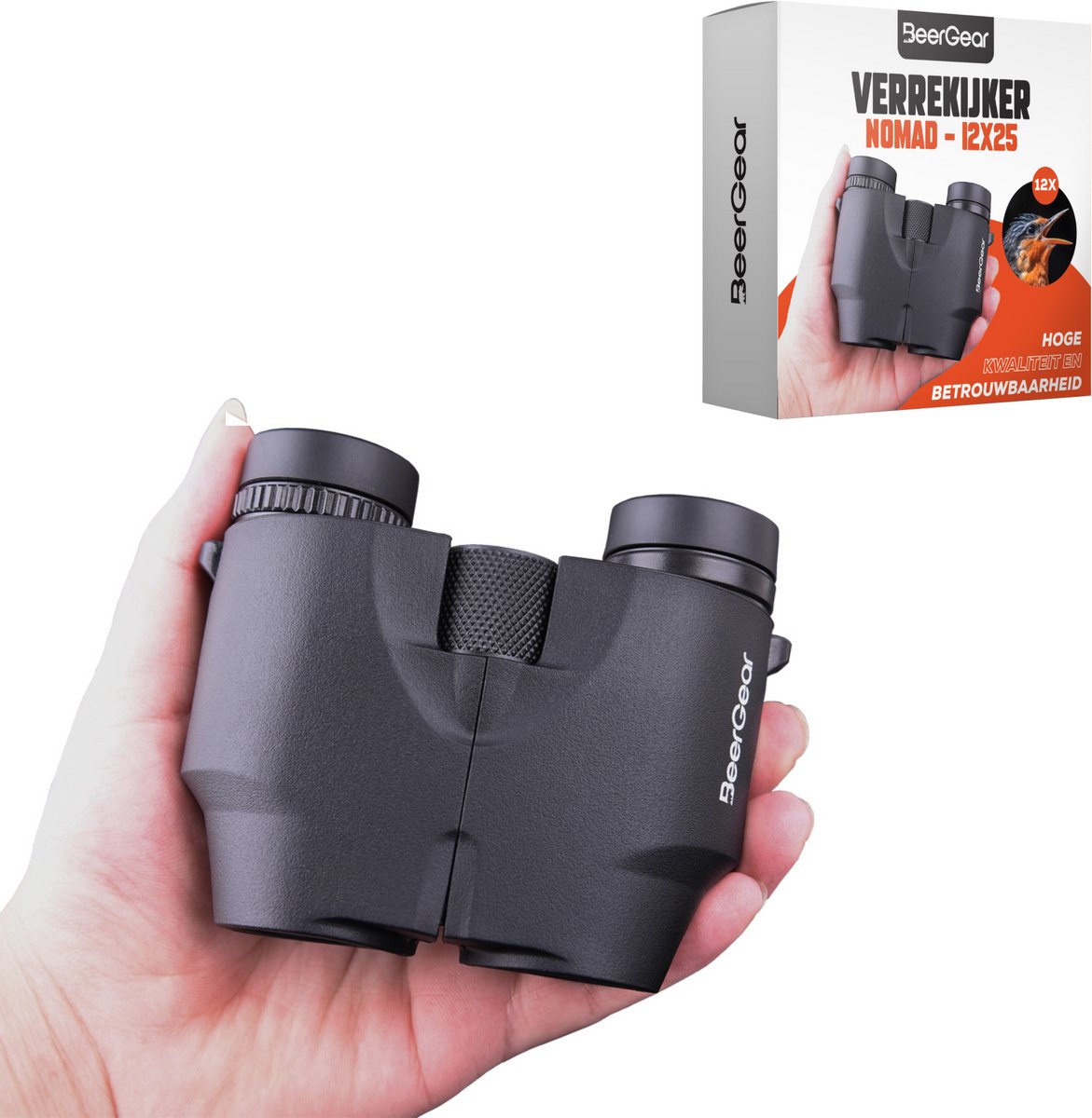 Bol.com BeerGear Verrekijker voor volwassene 12x25 incl. accessoires - compacte verrekijker - verrekijkers aanbieding