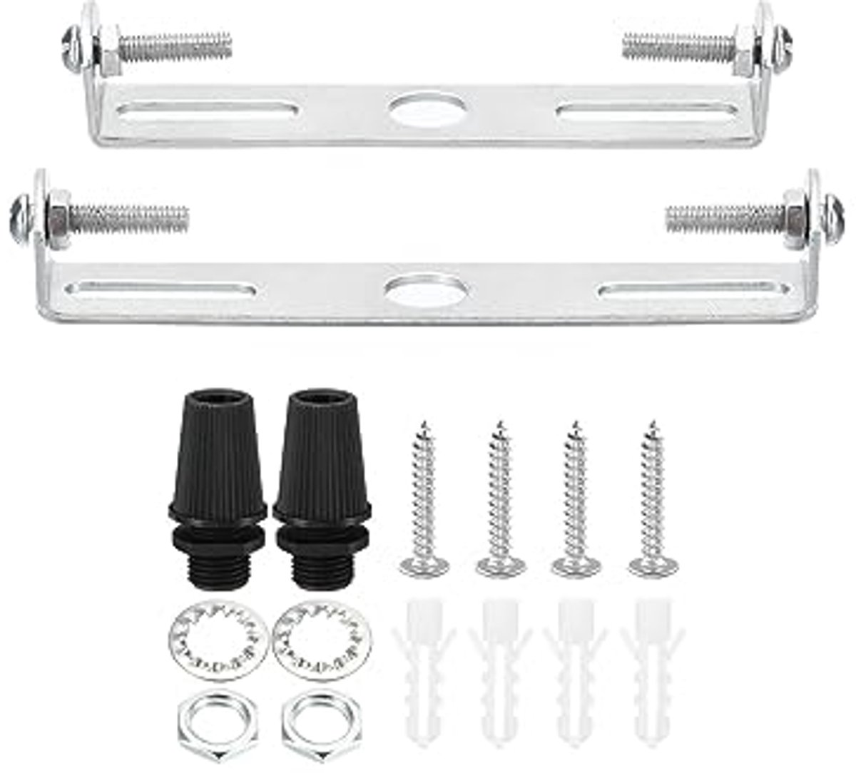 Universele Plafondlicht Bevestiging Set - 90 mm en 100 mm - Stalen Montagebeugels voor Hanglampen en Wandlampen
