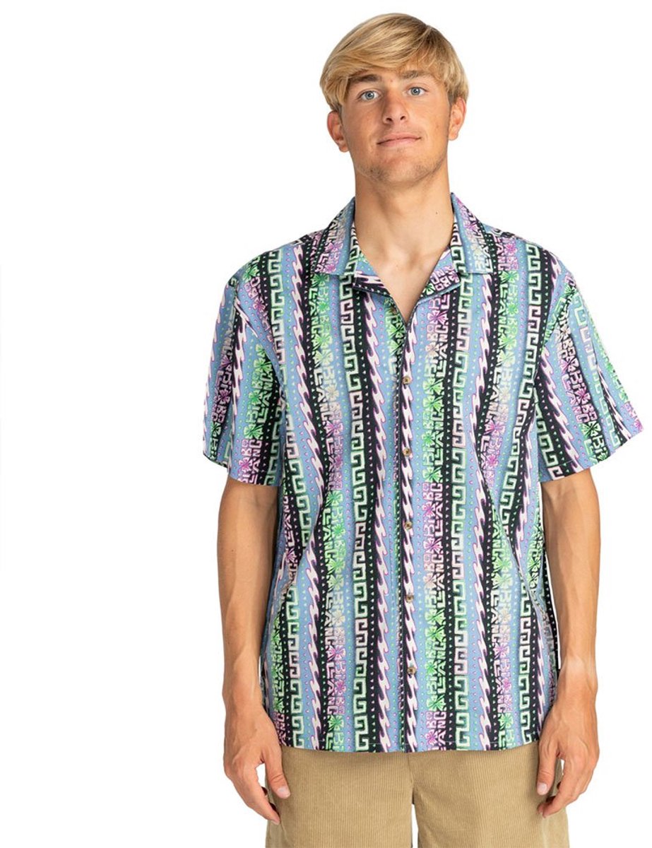 Billabong Sundays Vacay Overhemd Met Korte Mouwen Veelkleurig M Man Blauw