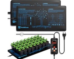 Efficiënte Warmte Mat voor Planten met Thermostaat - Geschikt voor Seedlings, Huisdieren en Reptielen - 25 x 53 cm IP67
