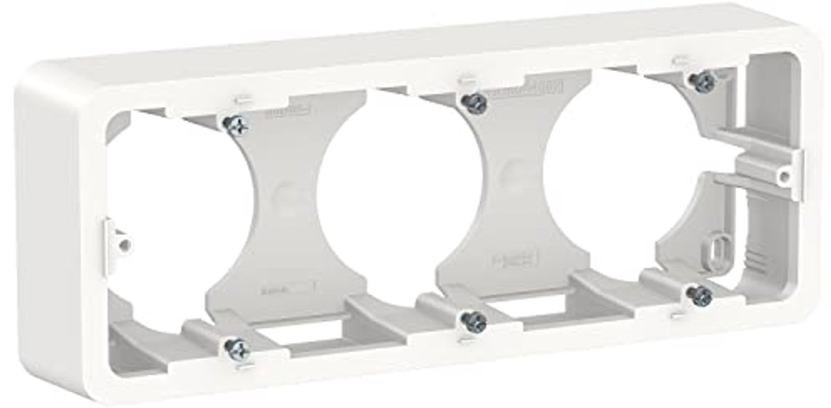 Opbouwdoos 3 standen - Geschikt voor diverse installaties - Wit - Kernfunctionaliteit en robuuste afwerking