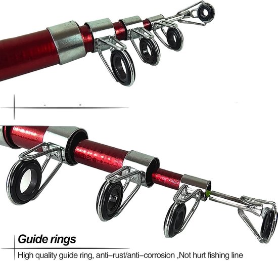 OIMG Vissen - Vishengel Set Voor Beginners - Vis set - hengel van 1,8 meter inschuifbaar - hengelset - complete visset - Duurzaam - Met draagtas - vishengel + accessoires - Geschikt als Cadeau - Complete Hengelset - Perfect voor Kamperen, Wandelen, R van oimg — afbeelding 4