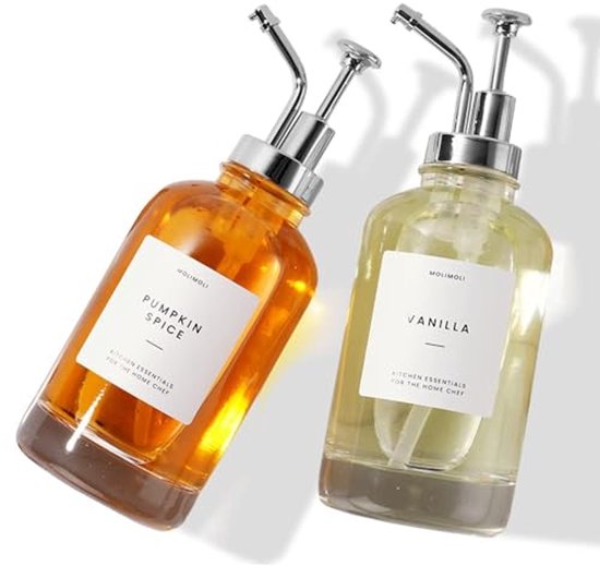 HMJIA Koffie siroop dispenser voor koffiebar 16 oz 500 ml