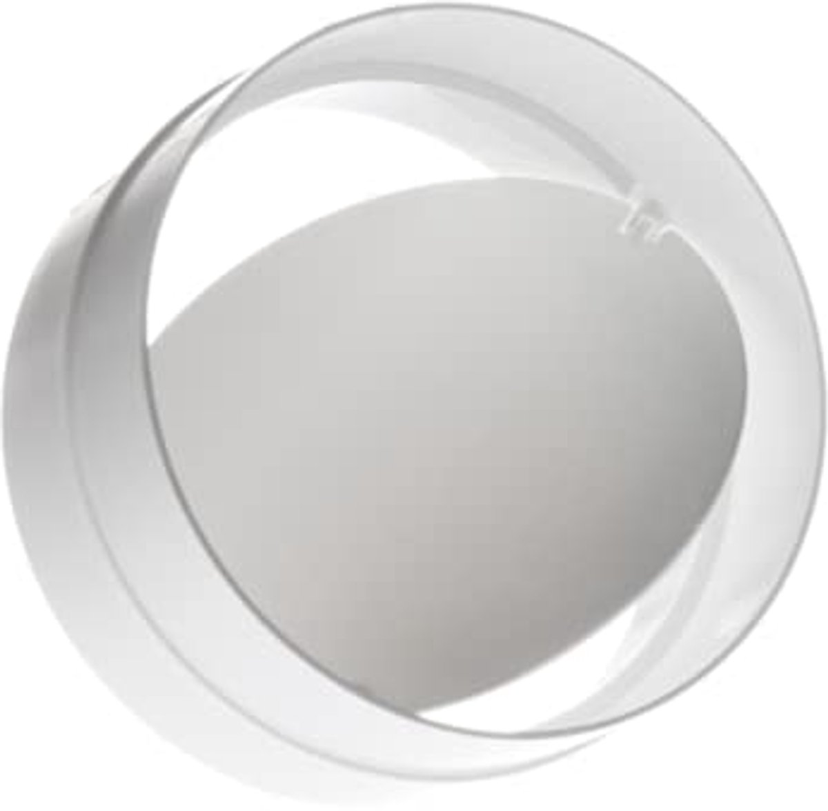 Buisverbinder Ø 100mm met Terugslagklep - Connector voor Ventilatiebuis - PVC Kunststof
