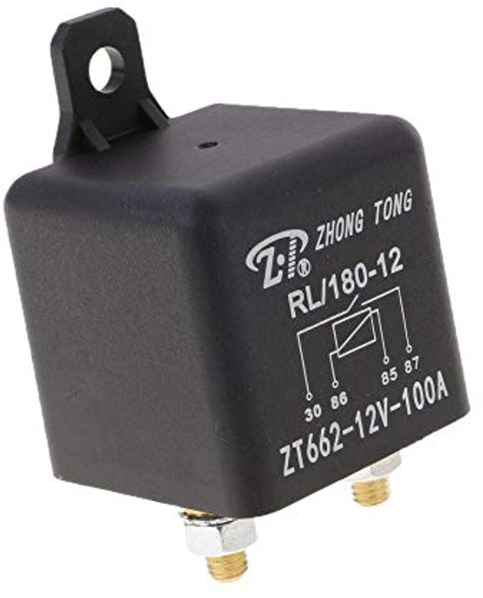 12V 100A 4-polig SPST Auto Relais - Wisselrelais voor Motor en Boot