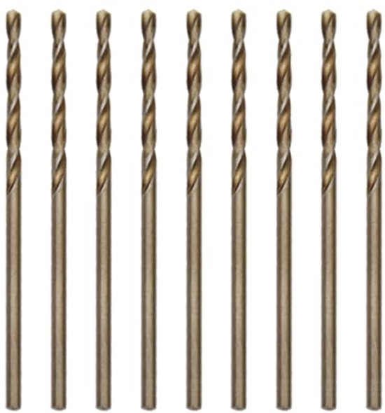 1,5 mm HSS Kobalt Metaalboorset - 10 Stuks Spiraalboor voor Roestvrij