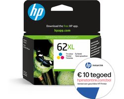 HP 62XL - Inktcartridge - Origineel - Hoge capaciteit - Kleur + Instant Ink tegoed