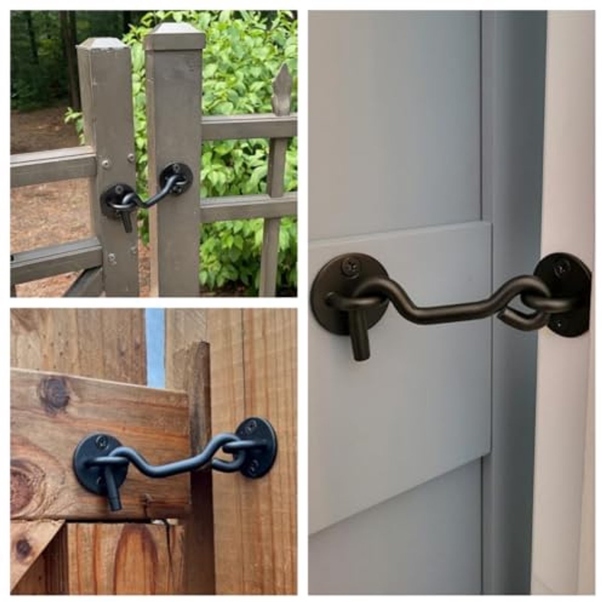 Privacy Haak en Oogvergrendeling 4 inch - 2 Pack voor Deuren