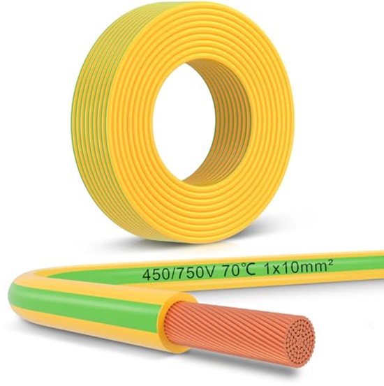 Aardkabel - 4,0 mm - (per meter) voor Bekabeling en connectoren