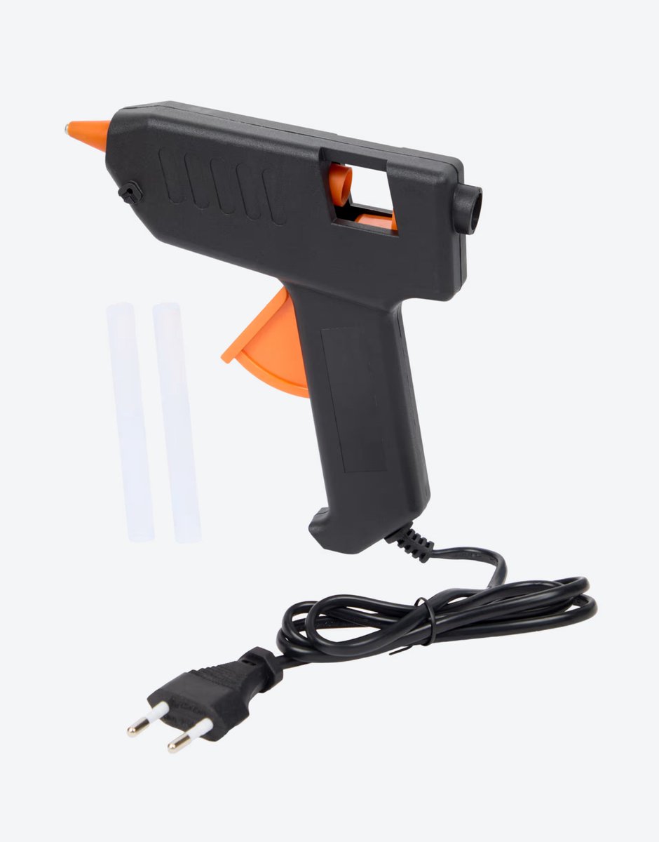 Lijmpistool Glue Gun - met 13 Lijm Patronen - Ø 11 mm Lijmsticks - Glue Gun - Glue Cartridges - Lijm voor Lijmpistool - 40W - Zwart - Knutselen - Knutsellijm - Kerst