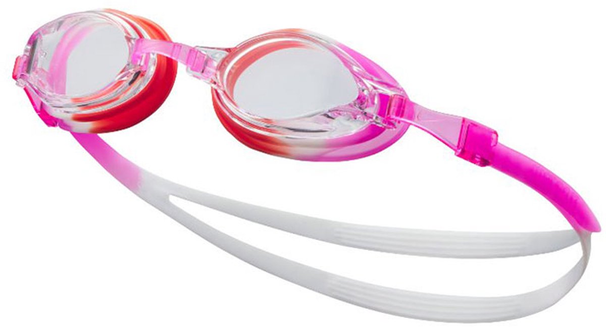 Nike Swim Nessd128 Chrome Zwembril Voor Kinderen Transparant Jongens Meisjes Roze