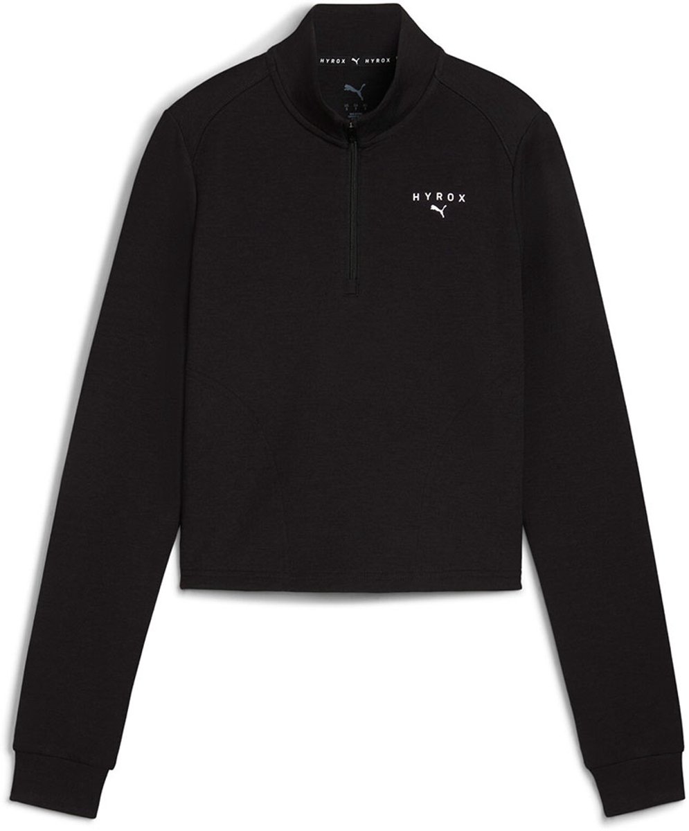 Puma X Hyrox Cloudspun Sweatshirt Met Halve Rits Vrouw Zwart