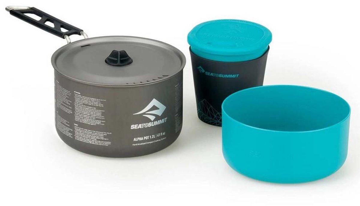 Sea to Summit alpha kookset 1.1 pacific blauw / grijs