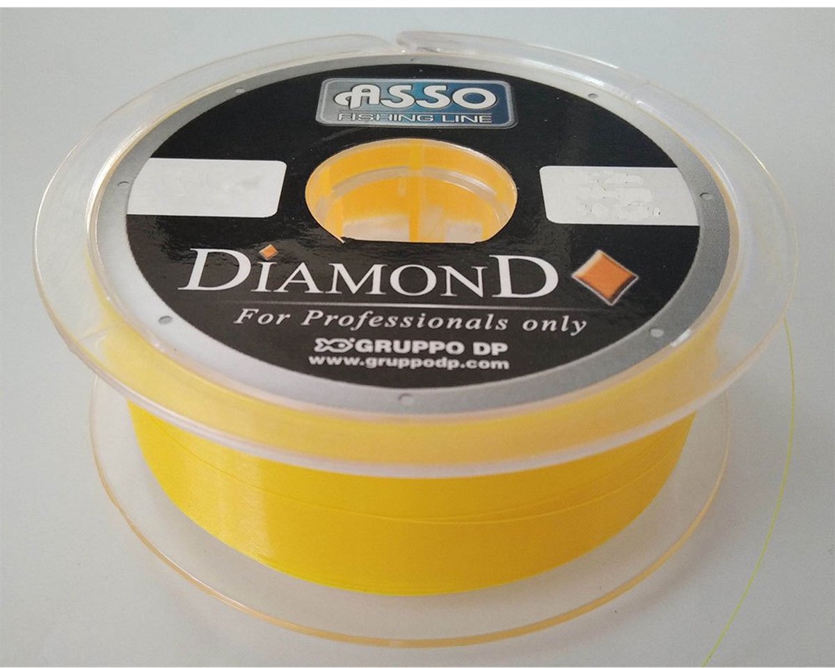 Asso Diamond 100 M Monofilament Geel 0.500 mm