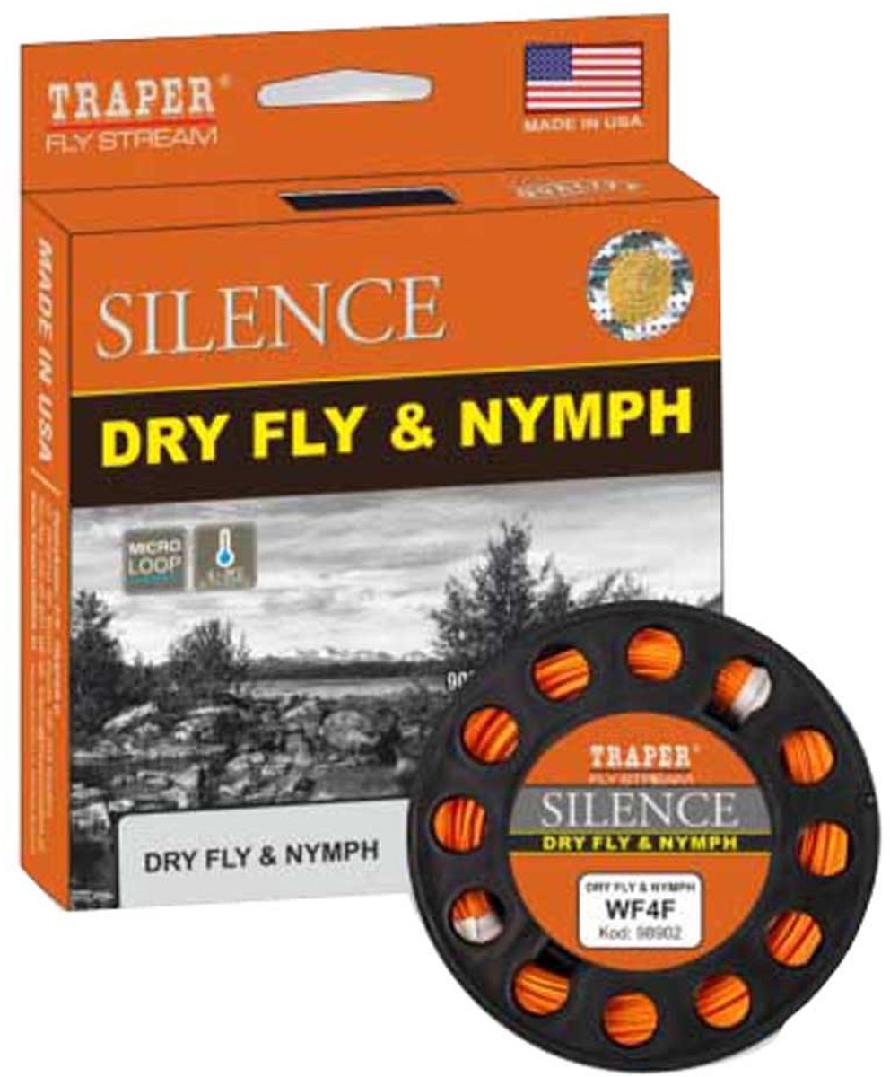 Traper Fly Silence Dry Fly&nymph Floating Vliegvissnoer 27.5 M Transparant Line 3