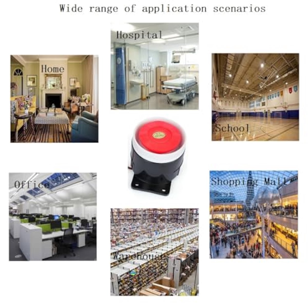 12 V Bedrade Mini-Sirene voor Thuisbeveiliging en Alarmsystemen - 120 dB Veiligheidsalarmsysteem