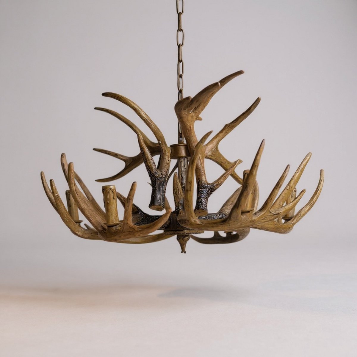 MBC Light - Hanglamp Rendier - 6 lichts - 80cm dia - hoogte 40cm ( alleen body )