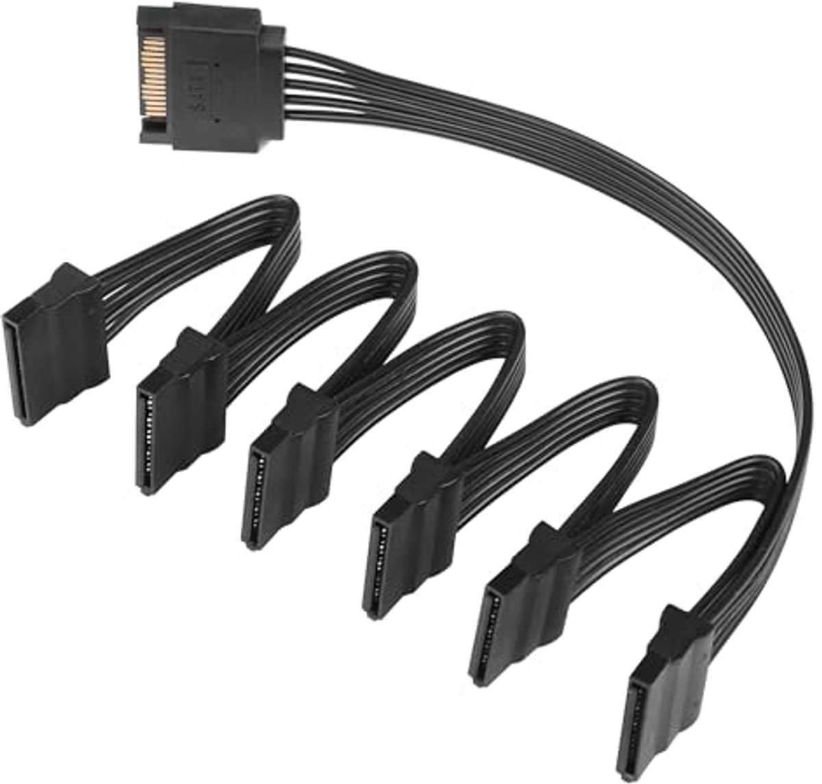 SATA Power Splitter Adapter Kabel - 1 naar 3 SATA Aansluitingen voor Harde Schijven en SSD's