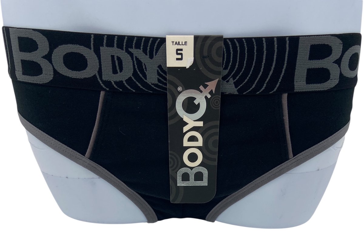 BodyQ Sexy Heren Jockstrap – Zwart Grijs – Erotische Herenlingerie – Maat L