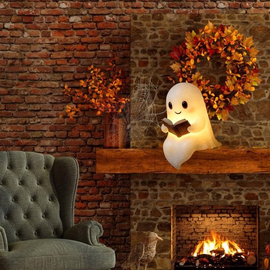 Schattige Spookachtige Leeslamp Voor 's Nachts - Halloween Spookachtige Nachtlamp - Spookachtige Leeslampjes Voor 's Nachts - 3D LED-Nachtlampje Halloween - Verlicht Halloween-Decor, Voor Slaapkamer, Studeerkamer, Lezers - 15 cm - 1pcs van Zoulight — afbeelding 3