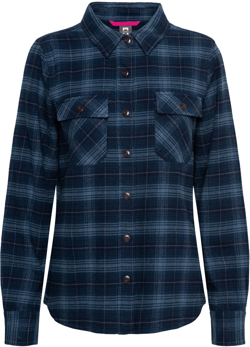 Narsaq Saarloq Blouse Damesblouse lange mouw Dress Blauw