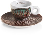 illy Art Collectie - Biennale - set (A) met twee espresso kop en schotel