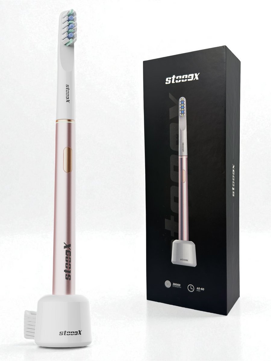 Stooox - X1 - Sonische Tandenborstel - Pink Edition - Pink - Elektrische Tandenborstel - Design - Aluminium