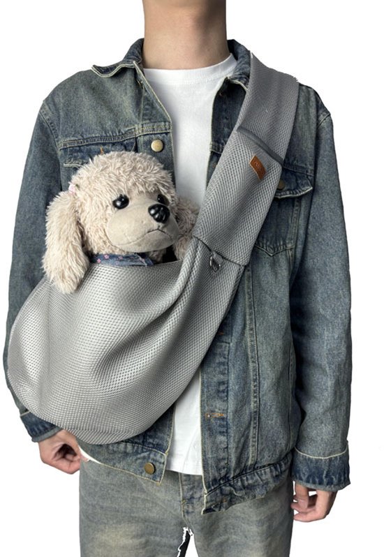 Sac de transport pour petit Chiens - Sac de transport respirant et réglable pour petits Chiens jusqu'à 6 kg | Design réversible avec ceinture de sécurité pour Binnenshuis, le Vélo et les courses
