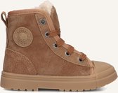 Veterboots | Jongens | Cognac | Schapenwol | Shoesme | Maat 28