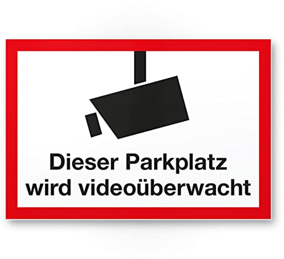 Videobewaking waarschuwingsbord (30 x 20 cm) - Opgelet/Voorzichtig